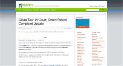 Desktop Screenshot of greenpatentblog.com