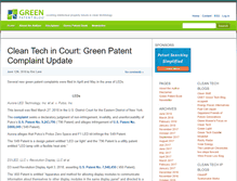 Tablet Screenshot of greenpatentblog.com